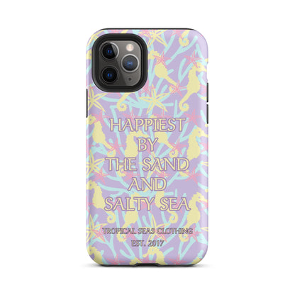 Happiest By the Sand and Salty Sea Tough Case for iPhone®-4