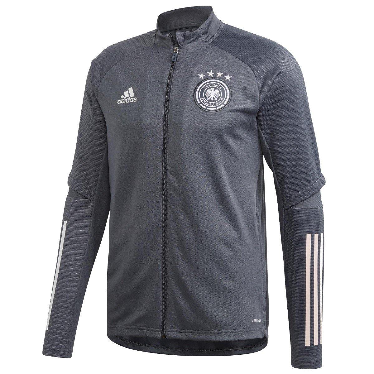 Germany national team grey training Soccer jacket 2020/21 - Adidas-0