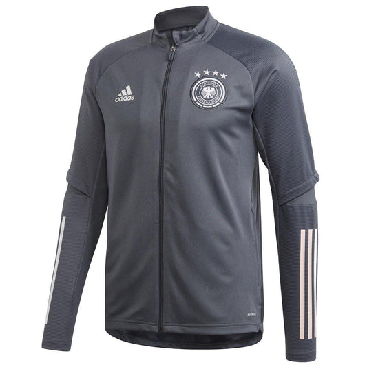 Germany national team grey training Soccer jacket 2020/21 - Adidas-0