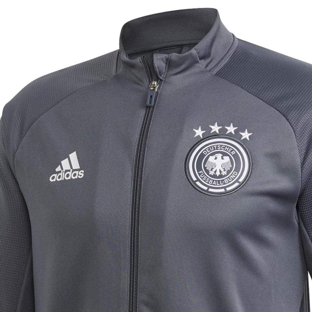 Germany national team grey training Soccer jacket 2020/21 - Adidas-1