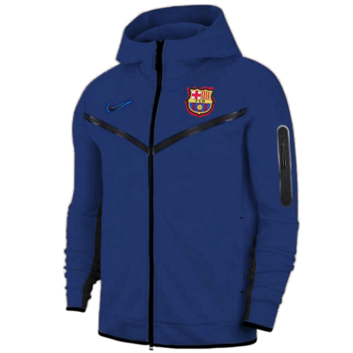 FC Barcelona Tech Fleece presentation soccer tracksuit 2022 - Nike-2