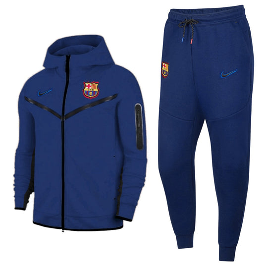 FC Barcelona Tech Fleece presentation soccer tracksuit 2022 - Nike-0