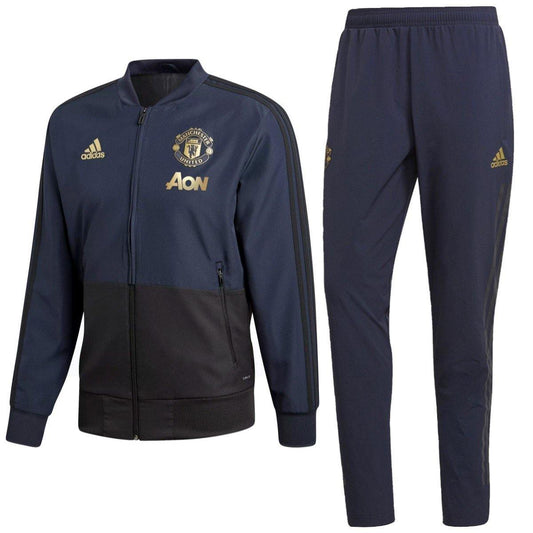 Manchester United training presentation soccer tracksuit UCL 2018/19 - Adidas-0
