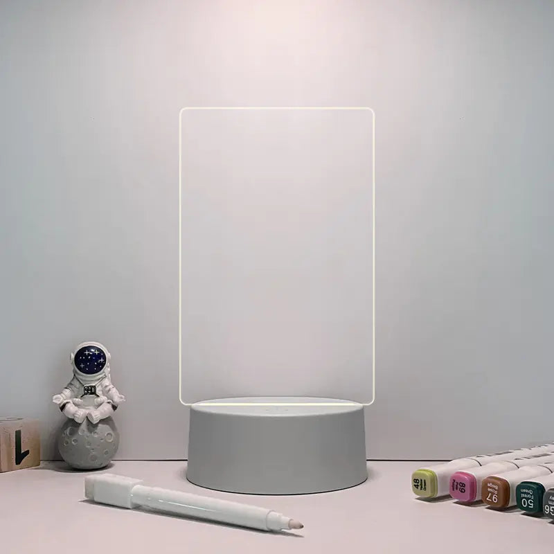 Acrylic Memo Board with Erasable Light for Home Use