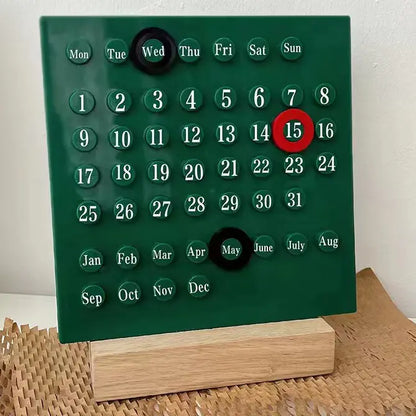 Cute DIY Ring Perpetual Countdown Desk Calendar Decor