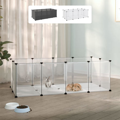 vidaXL Small Animal Cage DIY Small Animal House Rabbit Hutch PP and Steel-3