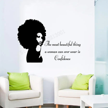 African Woman Wall Sticker and Poster Decor
