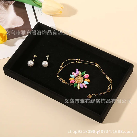 Velvet Jewelry Organizer Tray
