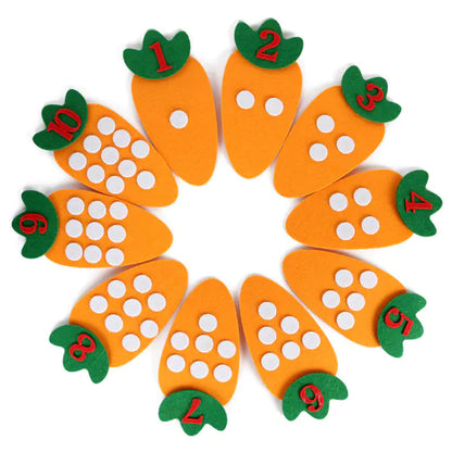 DIY Carrot Math Learning Toy for Kids' Education