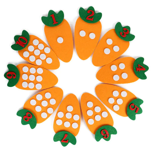 DIY Carrot Math Learning Toy for Kids' Education