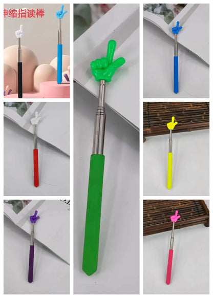Retractable Teaching Pointer for Children's Reading