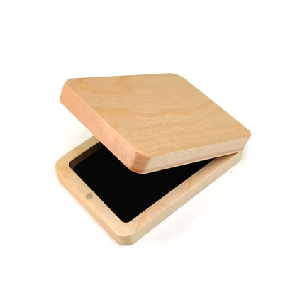 Rotating Display Ring Box in Black Walnut Wood