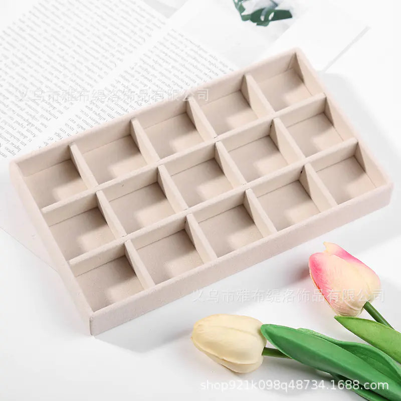 Velvet Jewelry Organizer Tray