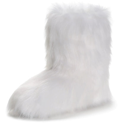 CEPEPRIN Womens Faux Fur Boots Furry Fuzzy Snow Boots Fluffy Winter Boots Warm Comfortable Mid-Calf Boots