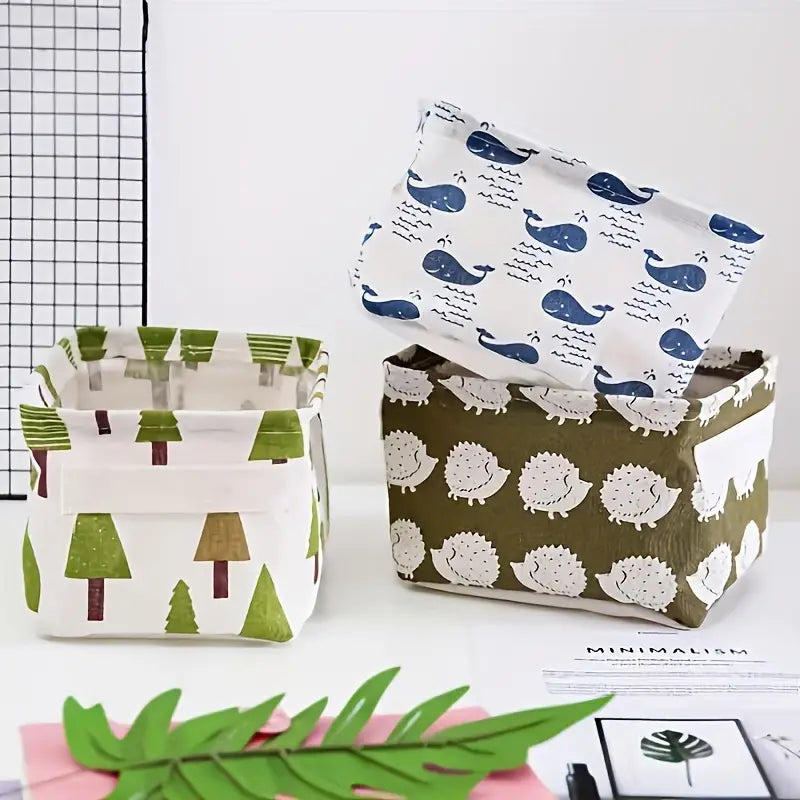 Desktop Storage Basket for Toys and Cosmetics Organizer