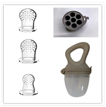 Baby Wheat Straw Food Feeder with Silicone Nipple