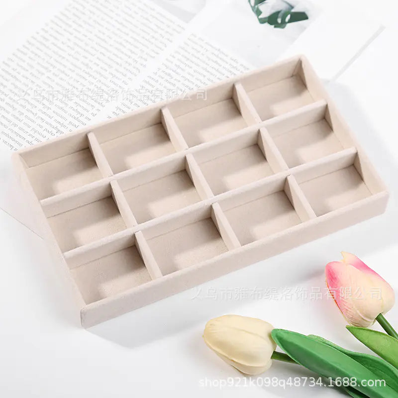 Velvet Jewelry Organizer Tray