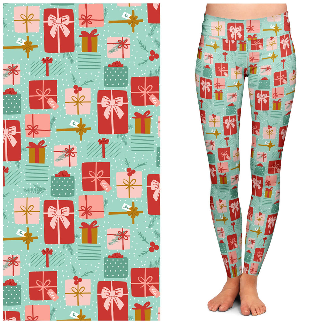 "All Wrapped Up" Buttery Soft Leggings by Lipstick & Chrome-0