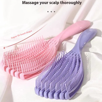 Curved Shell Massage Hair Comb