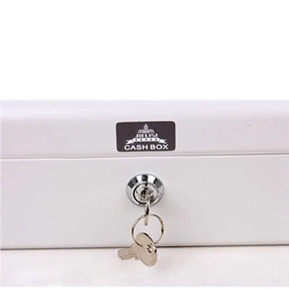 Jelis Double-Layer Metal Cash Box with Lock