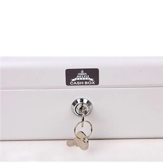 Jelis Double-Layer Metal Cash Box with Lock