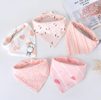 Triangle Baby Scarf for Drooling and Teething