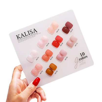 Kalisa 10Pcs Gel Nail Set Gel Nail Polish Kit Glitter Soak Off Uv Varnish 15Ml-6