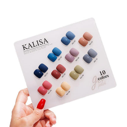 Kalisa 10Pcs Gel Nail Set Gel Nail Polish Kit Glitter Soak Off Uv Varnish 15Ml-13
