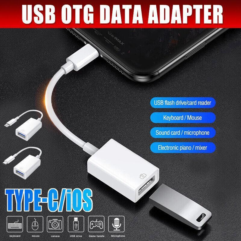 For Iphone Or Type C To Usb Otg Data Cable Adapter Male 3.0 A Female Converter-0