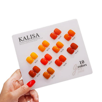 Kalisa 10Pcs Gel Nail Set Gel Nail Polish Kit Glitter Soak Off Uv Varnish 15Ml-24
