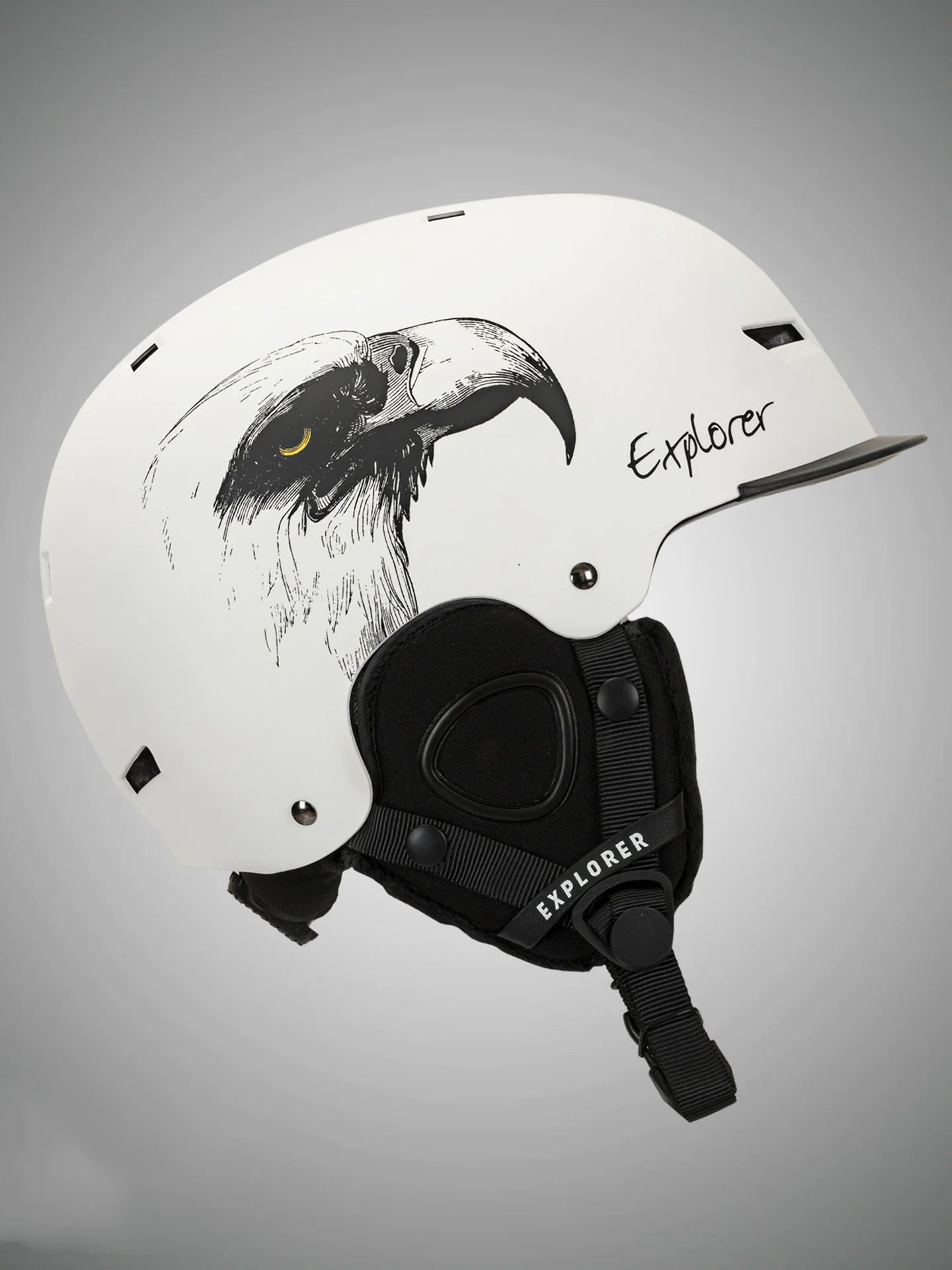 Integrated Snow Goggles with Crash Helmet for Adults