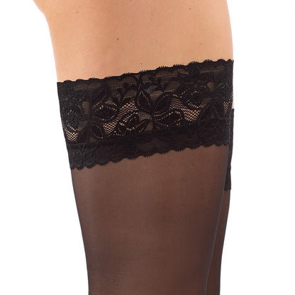 Elegant Lace Hold-Up Stockings Gorteks Bridal 15 Den-1